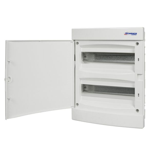 Flush-mounting Distribution Board 2-row, 24MW, white door image 1