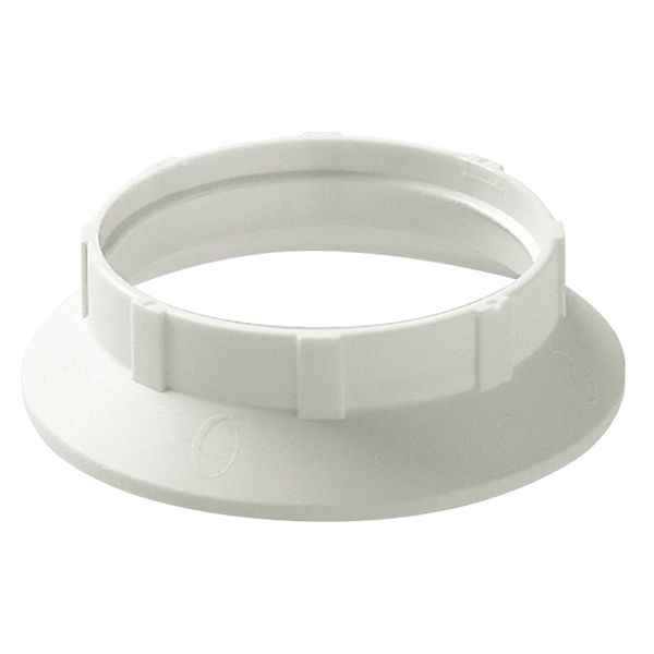 Shade-holder ring for E27 lamphld white image 1