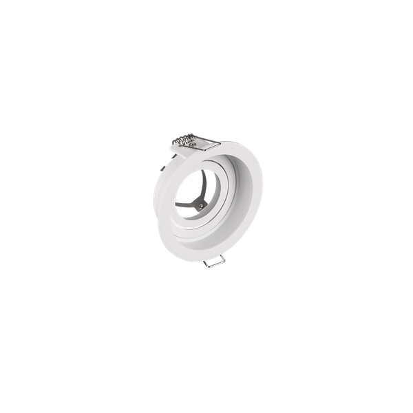 Kenai recessed spotlight GU10 9,2 cm matt white round image 1