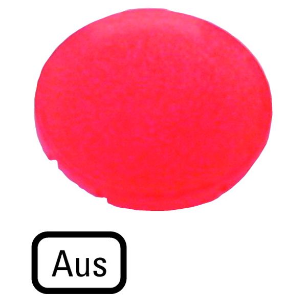 Button lens, flat red, AUS image 1