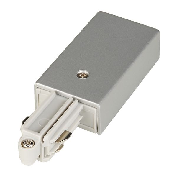 Feed-in for 1-ph-hv track, protection conductor right silver image 1