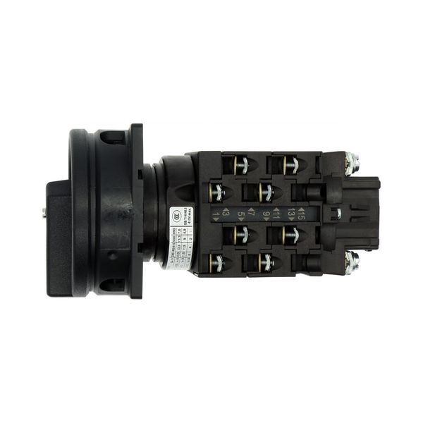 Main switch, T0, 20 A, flush mounting, 4 contact unit(s), 8-pole, STOP function, With black rotary handle and locking ring, Lockable in the 0 (Off) po image 12