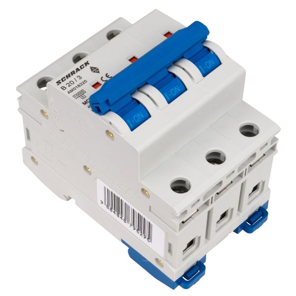 Miniature Circuit Breaker (MCB) AMPARO 10kA, B 20A, 3-pole image 7