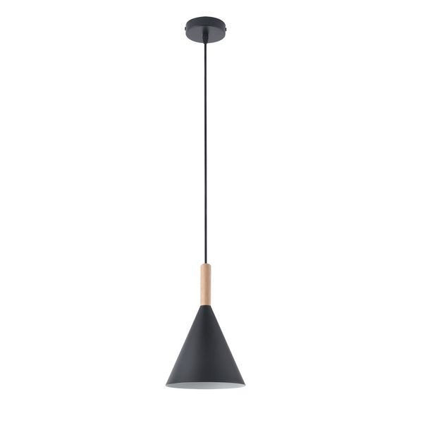 Cala Pendant Lamp 1xE27 Black image 1