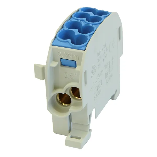 SCB 25-Cu Branch distribution block Cu 80110 SIMBLOCK blue image 1