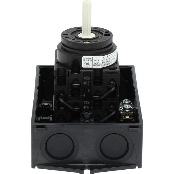 Multi-speed switches, T0, 20 A, surface mounting, 4 contact unit(s), Contacts: 8, 90 °, maintained, Without 0 (Off) position, 1-2, Design number 11 image 33