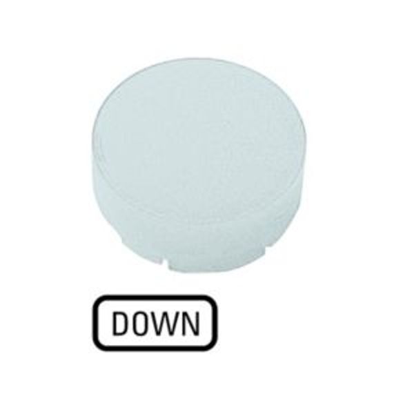 Button lens, raised white, DOWN image 2
