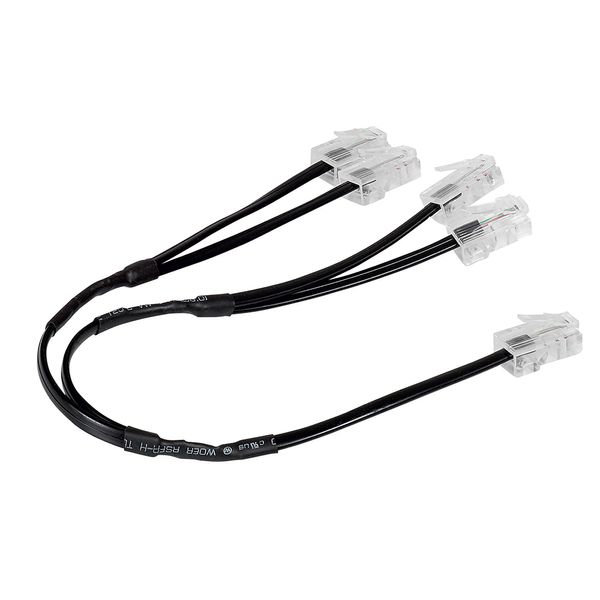 Telephone splitter patch cord 4 RJ45 home network 0.3m image 1