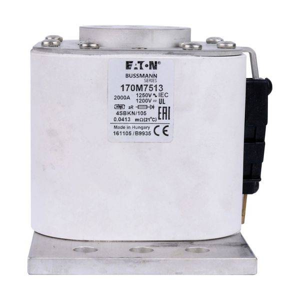 Fuse-link, high speed, 2000 A, AC 1250 V, size 4, 100 x 120 x 106 mm, aR, IEC, single indicator image 14