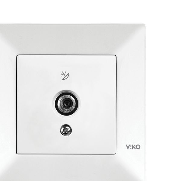 Meridian White Sat Socket F Connector Terminated image 1