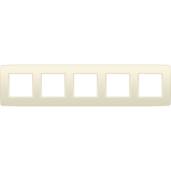 Fivefold faceplate, 71 mm centre distance, Niko Original cream image 3