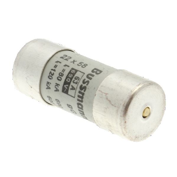 Fuse-link, LV, 63 A, AC 690 V, 22 x 58 mm, gL/gG, IEC, with striker image 4