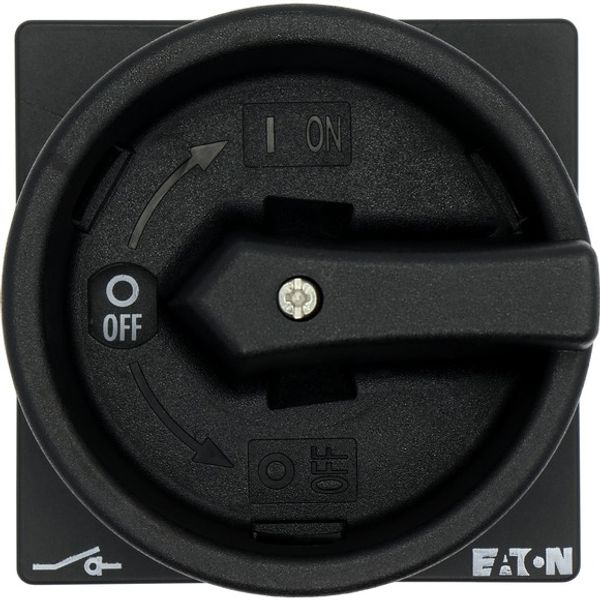 Main switch, T5B, 63 A, flush mounting, 3 contact unit(s), 6 pole, STOP function, With black rotary handle and locking ring, Lockable in the 0 (Off) p image 4