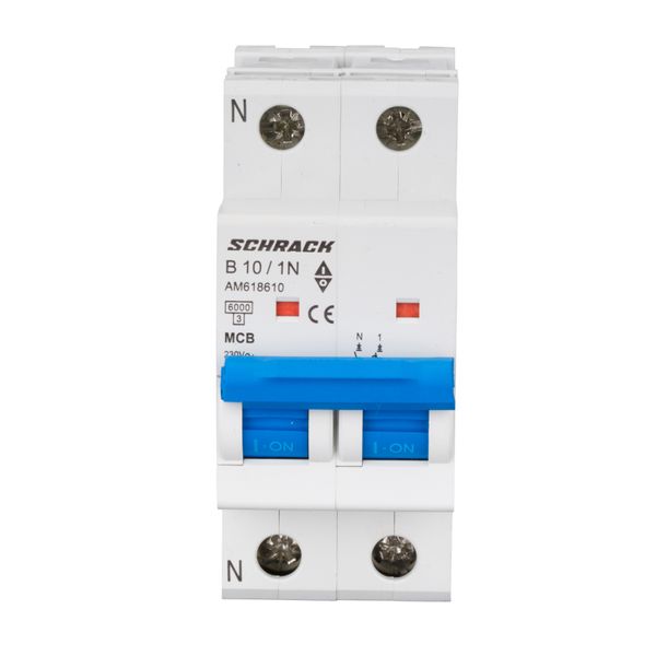 Miniature Circuit Breaker (MCB) AMPARO 6kA, B 10A, 1+N image 2