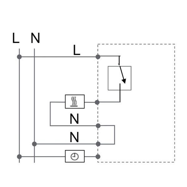 UP room controller, RAL9010 glossy 50x50, 5-30C, AC 230V, 16 A relay output 1 NO contact, PWM / 2 point control, switch, TA, LED displays image 4