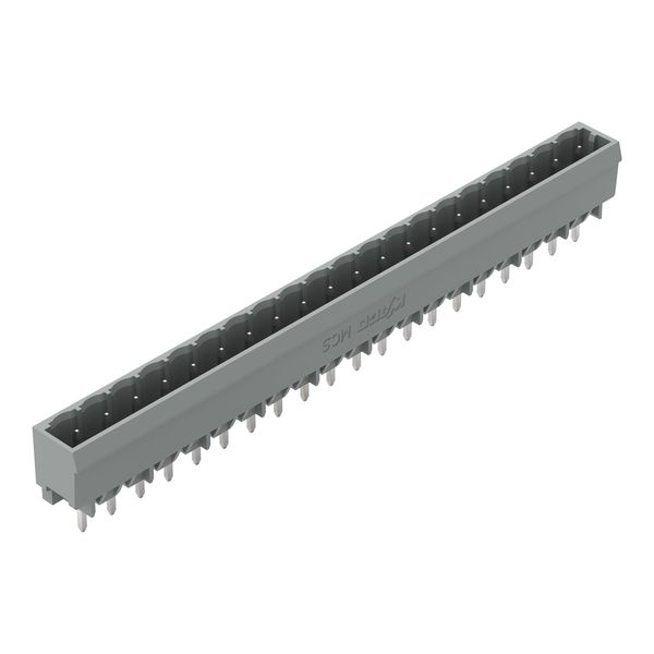 231-150/001-000 THT male header; 1.0 x 1.0 mm solder pin; straight image 1