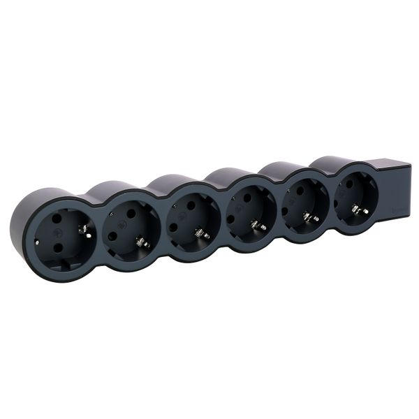 MOES STD SCH 6X2P+E WITHOUT CABLE BLACK image 6
