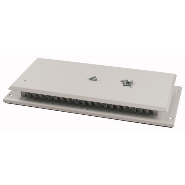 Top plate for OpenFrame, ventilated, W=600mm, IP31, grey image 1