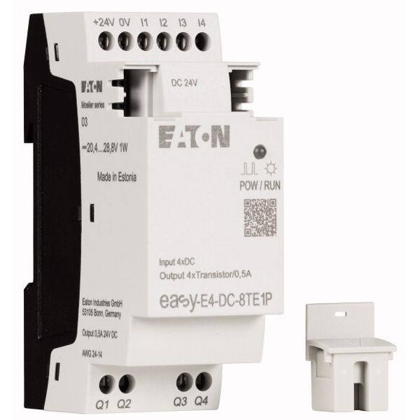 I/O expansion, For use with easyE4, 24 V DC, Inputs/Outputs expansion (number) digital: 4, Push-In image 4