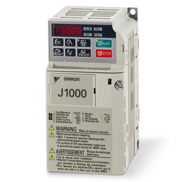 Inverter drive, 0.55kW, 3A, 240 VAC, single-phase, max. output freq. 4 image 2