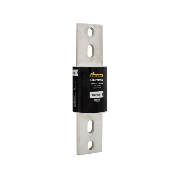 Eaton Bussmann Series KTU Fuse, Current-limiting, Fast Acting Fuse, 600V, 1600A, 200 kAIC at 600 Vac, Class L, Bolted blade end X bolted blade end, Melamine glass tube, Silver-plated end bells, Bolt, 3, Inch, Non Indicating image 11