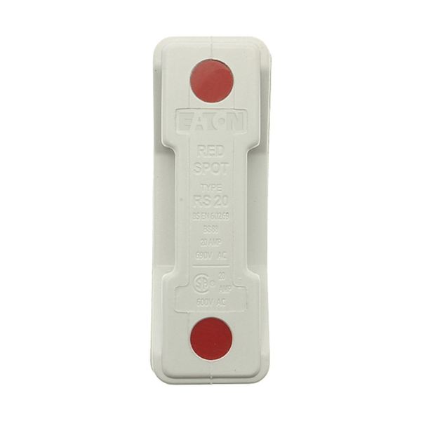 Fuse-holder, LV, 20 A, AC 690 V, BS88/A1, 1P, BS, back stud connected, white image 9
