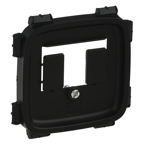 Cover plate Valena Allure - TAE/TDO socket cover - black image 1