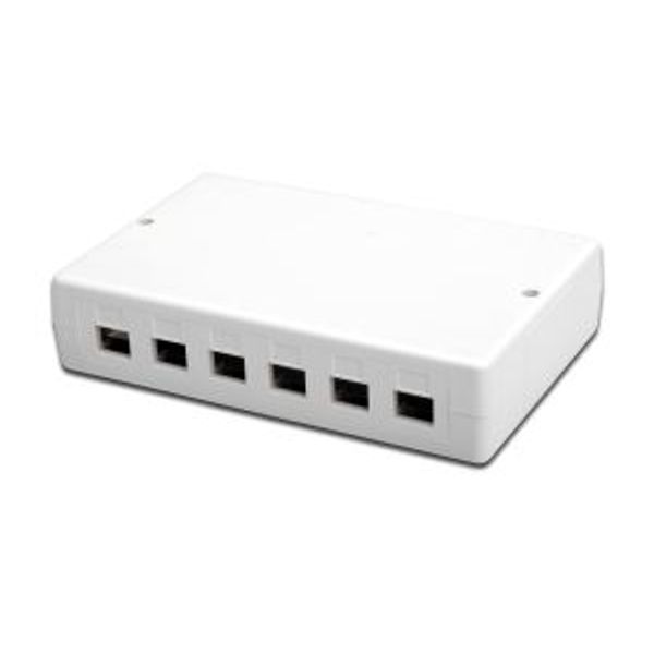 EDN-93705 housing 6xrj45 white image 1