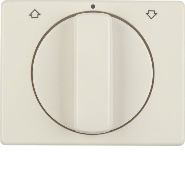 Centre plate rotary knob rotary switch blinds, Berker Arsys, white glo image 1