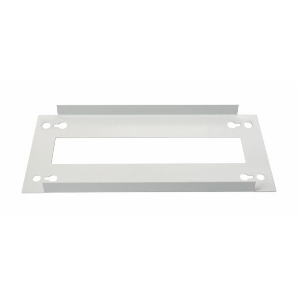 Slotted front plate 417mm G3 sheet steel, 19MW image 1