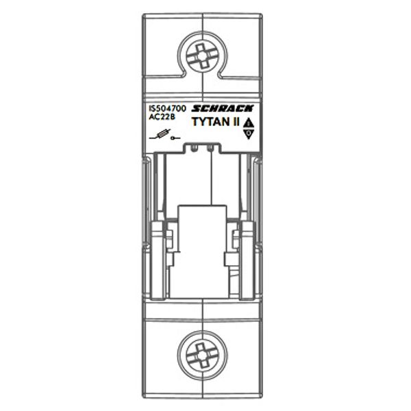 TYTAN, 1-pole, 63A, D02 + fuse monitoring, 24-60VDC image 1