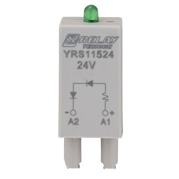 LED module green 24VAC/DC for S-Relay socket image 1