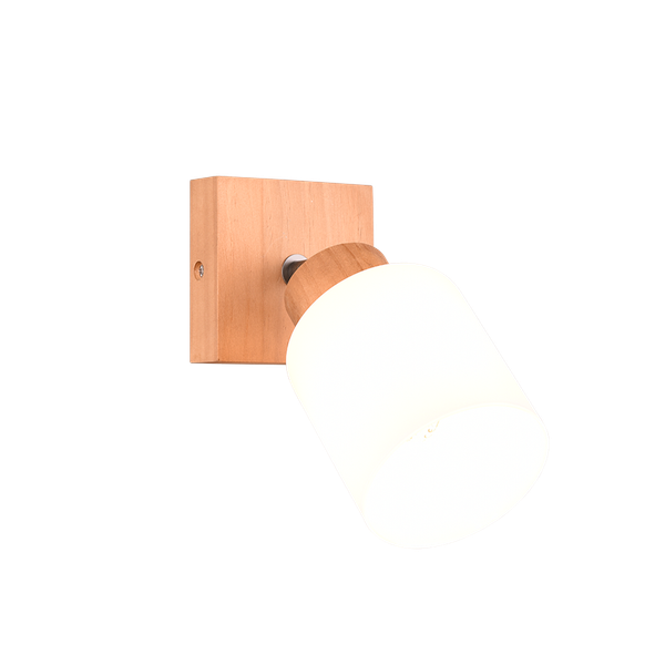 Assam spotlight 1-pc E14 wood/white image 1