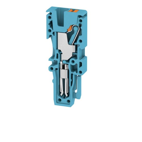 Plug (terminal), PUSH IN, 2.5 mm², 800, 24 A, Number of poles: 1, blue image 1
