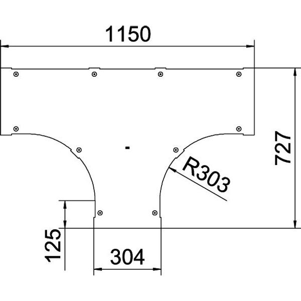 LTD 300 R3 A4 Cover for T piece with turn buckle B300 image 2