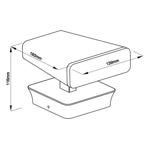 Mika LED Wall Up 12,5W 800lm 3000K IP54 anthracite image 3