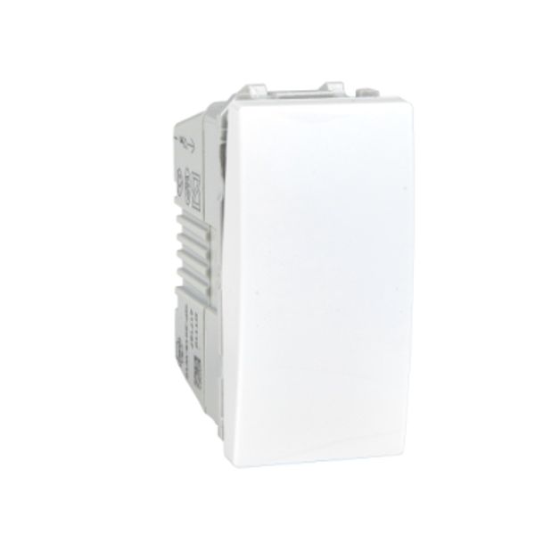 Unica - push-button - 1-way - 10 A 250 VAC - 1 m - white image 2