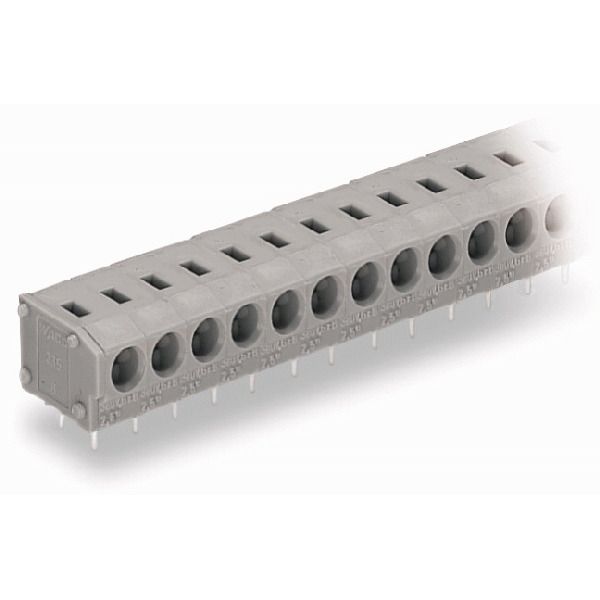 PCB terminal block 2.5 mm² Pin spacing 5/5.08 mm gray image 1