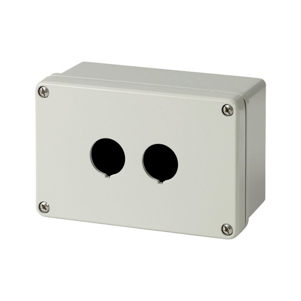 Surface mounting enclosure, metal, 2 mounting locations image 3