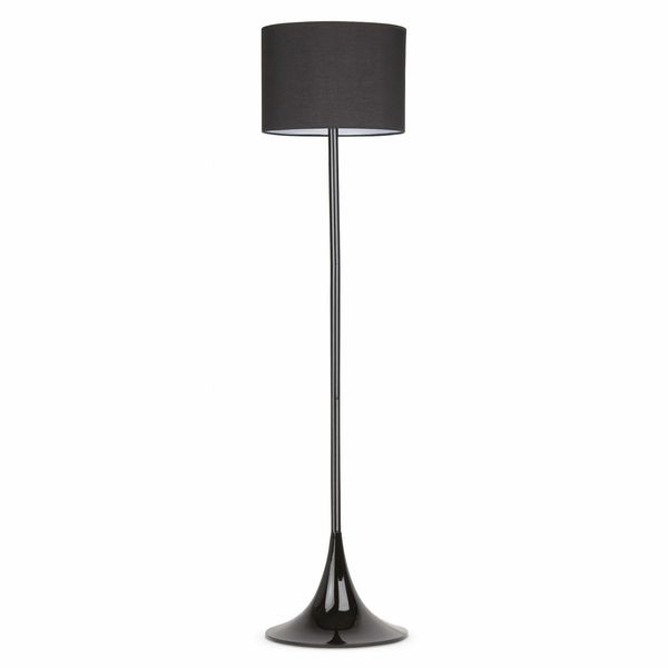 BLACK FLOOR LAMP 1 X E27 60W image 1