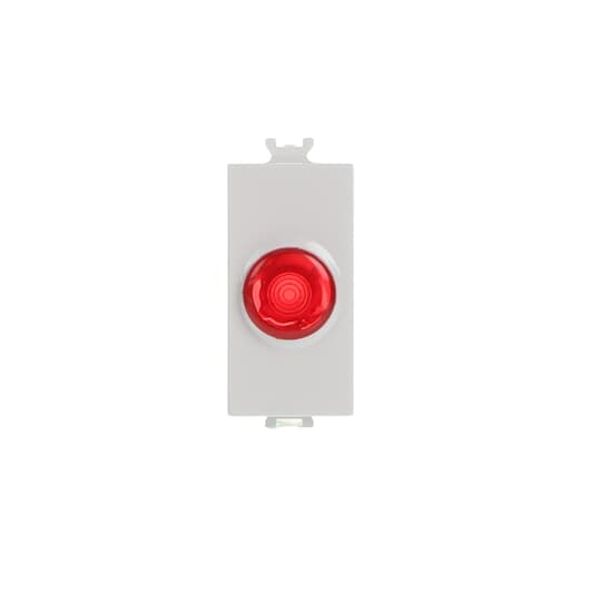 Red warning light (supplied without lamp) Glow lamp / Red White - Chiara image 1