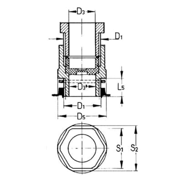 APACC851051 GLAND PG21 POLYCARBONATE ; APACC851051 image 2