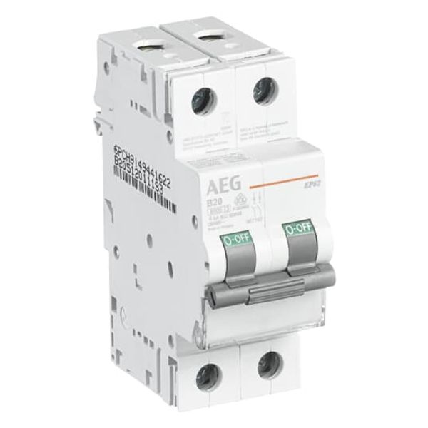 EP60 2P 50A D Miniature Circuit Breaker - 2P - D - 50 A image 1