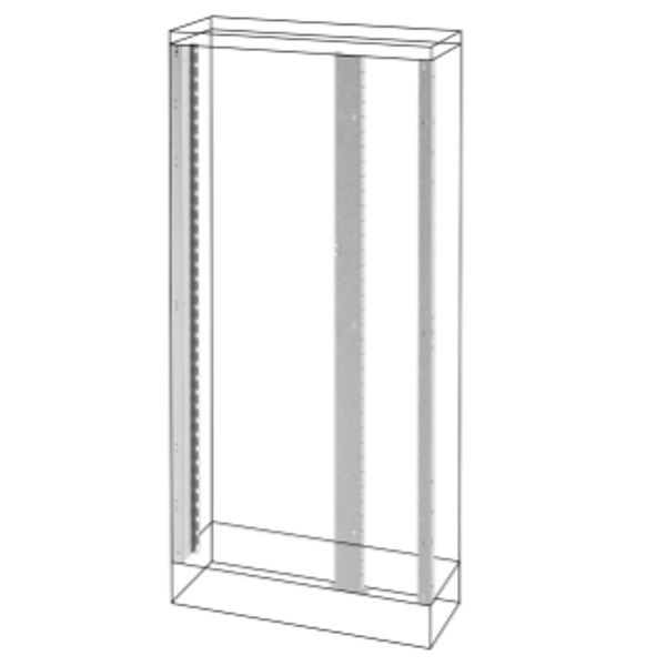 FRONT UPRIGHTS - FLOOR-MOUNTING DISTRIBUTION BOARDS WITH SIDE COMPARTMENT - QDX 630 H - 2000X400MM image 1