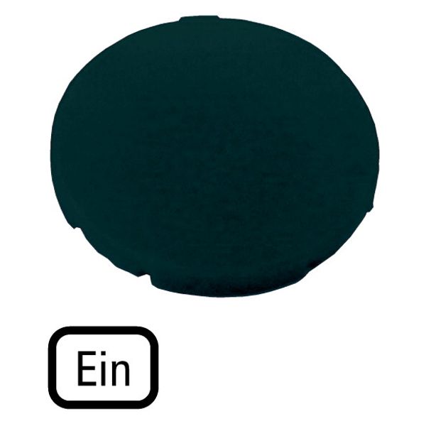 Button plate, flat black, EIN image 1