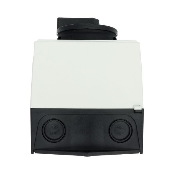 On-Off switch, P3, 63 A, surface mounting, 3 pole, STOP function, With image 30