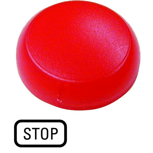Lens, indicator light, red, flush, STOP image 1