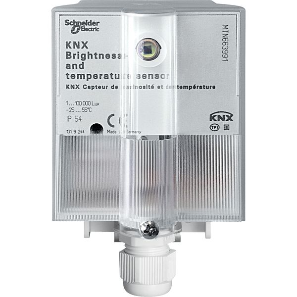 KNX brightness and temperature sensor, light grey image 4