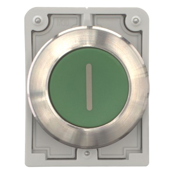 Pushbutton, RMQ-Titan, flat, maintained, green, inscribed, Front ring stainless steel image 10