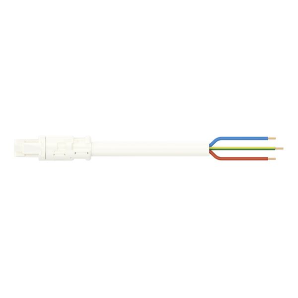 pre-assembled connecting cable Eca Socket/open-ended white image 2